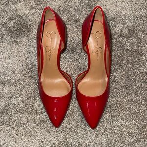 Jessica Simpson Bold Red Heels